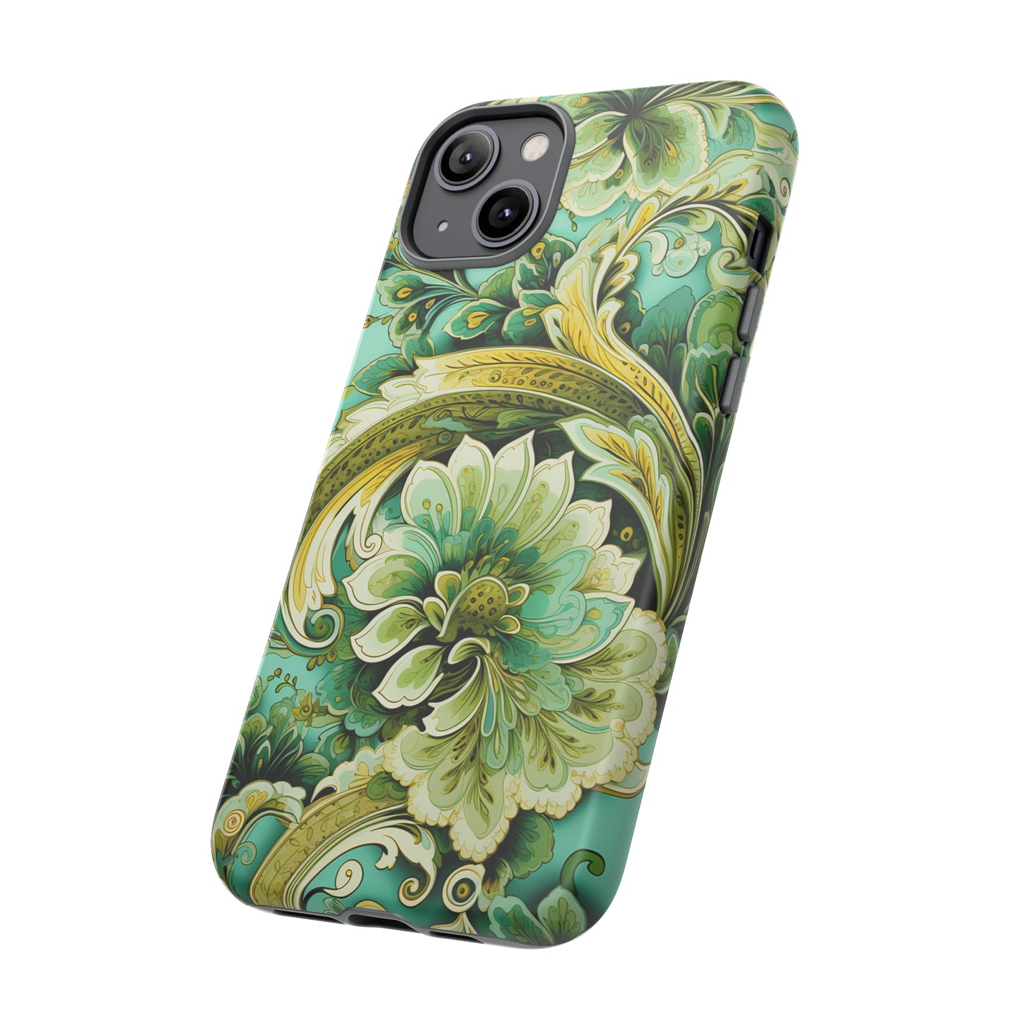 Pistachio with Gold Paisley - Tough Cases