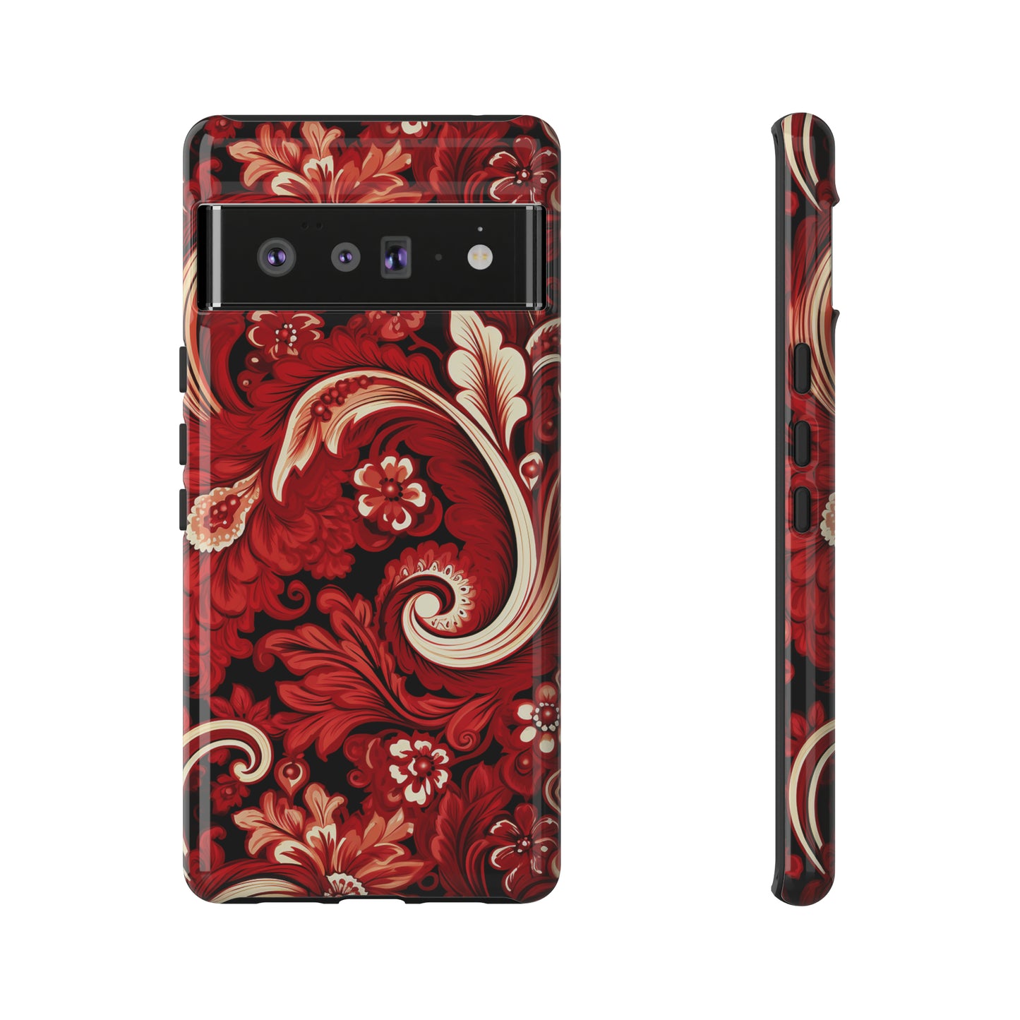 Cherry Red Paisley - Tough Cases