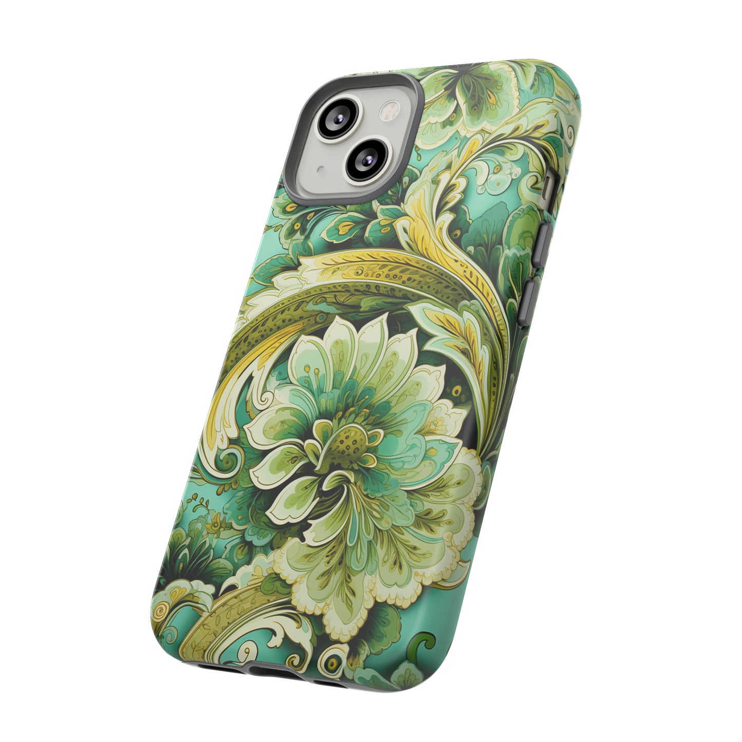 Pistachio with Gold Paisley - Tough Cases