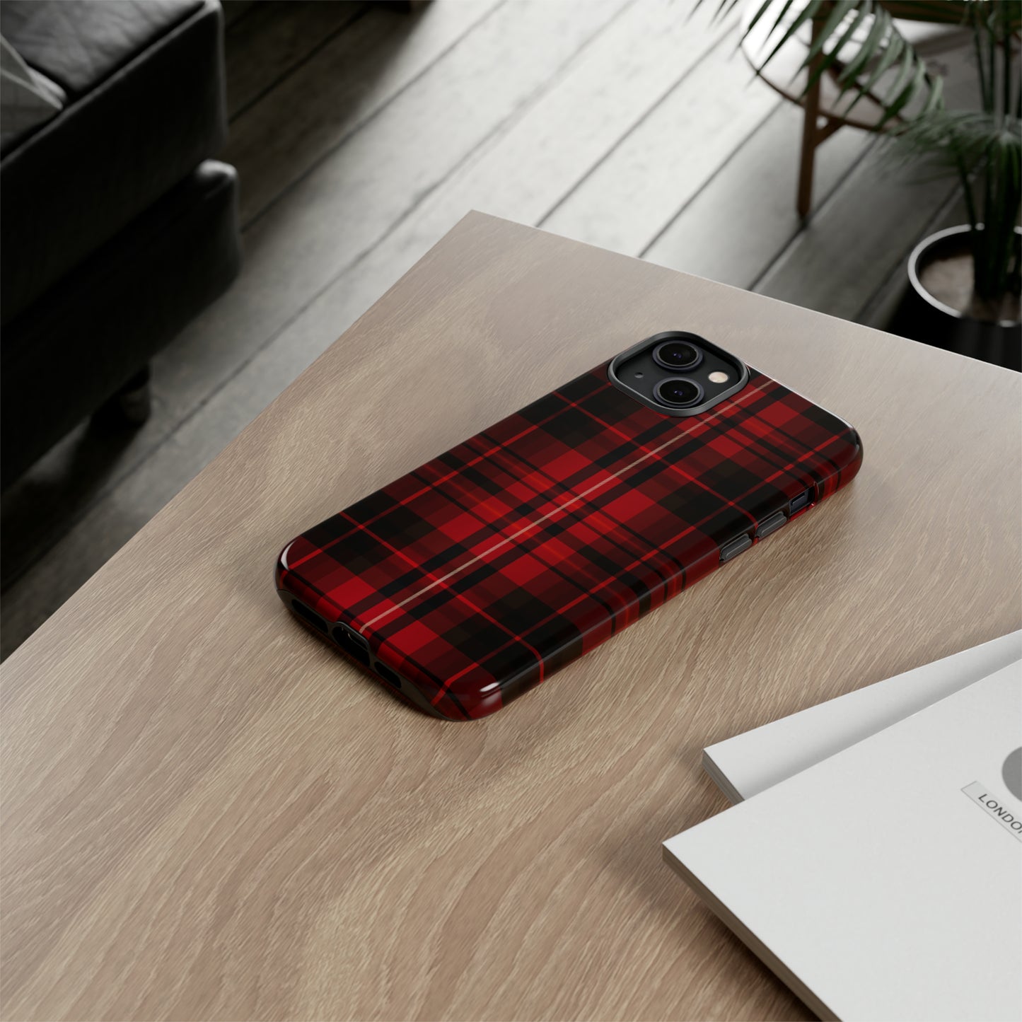 Cherry Red Tartan - Tough Cases