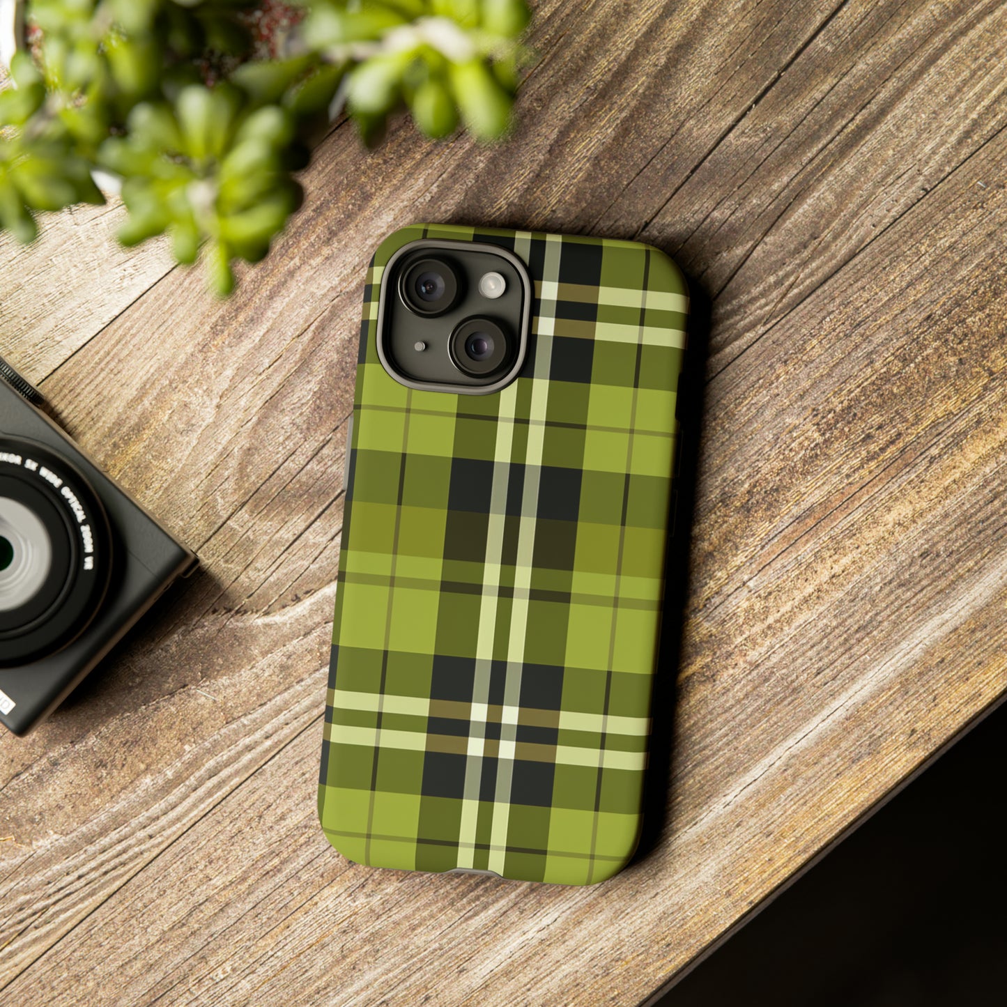 Pistachio Tartan - Tough Cases