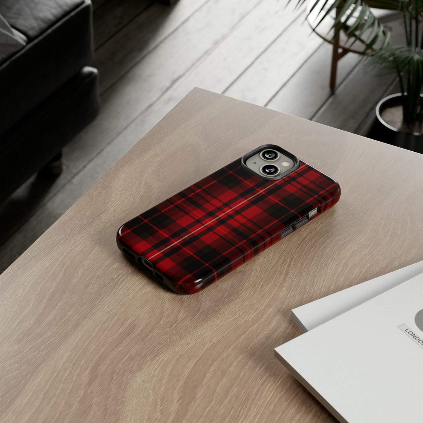 Cherry Red Tartan - Tough Cases