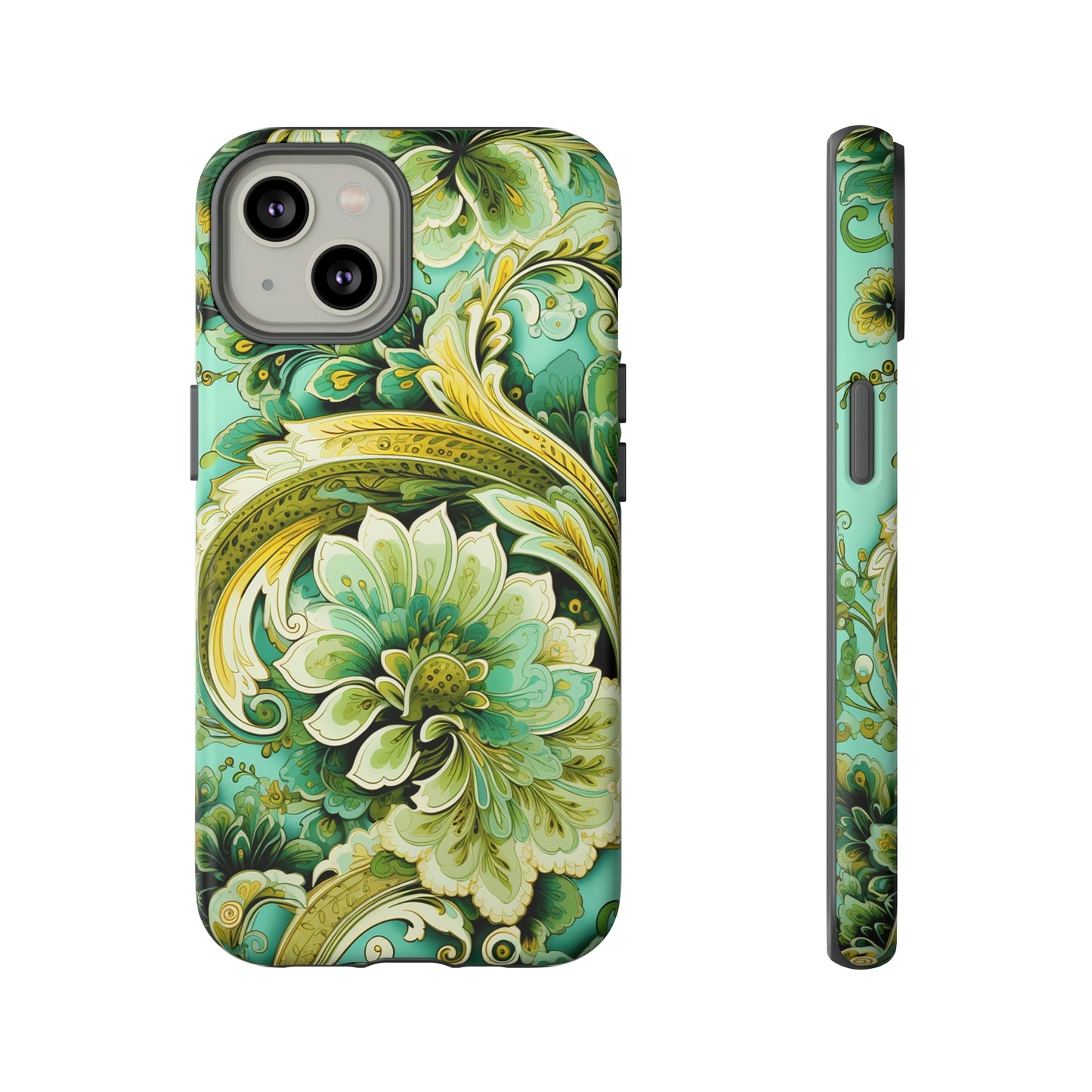 Pistachio with Gold Paisley - Tough Cases