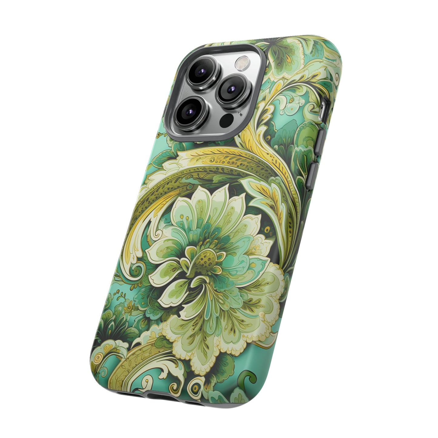 Pistachio with Gold Paisley - Tough Cases