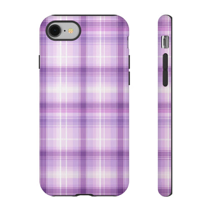 Pastel Lilac Tartan - Tough Cases