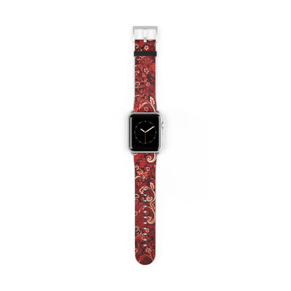 Apple Watch Strap - Cherry Red Paisley