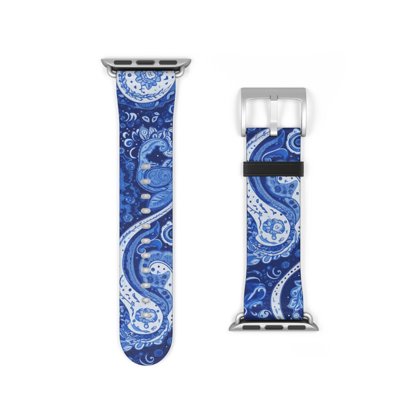 Apple Watch Strap - Blue Paisley