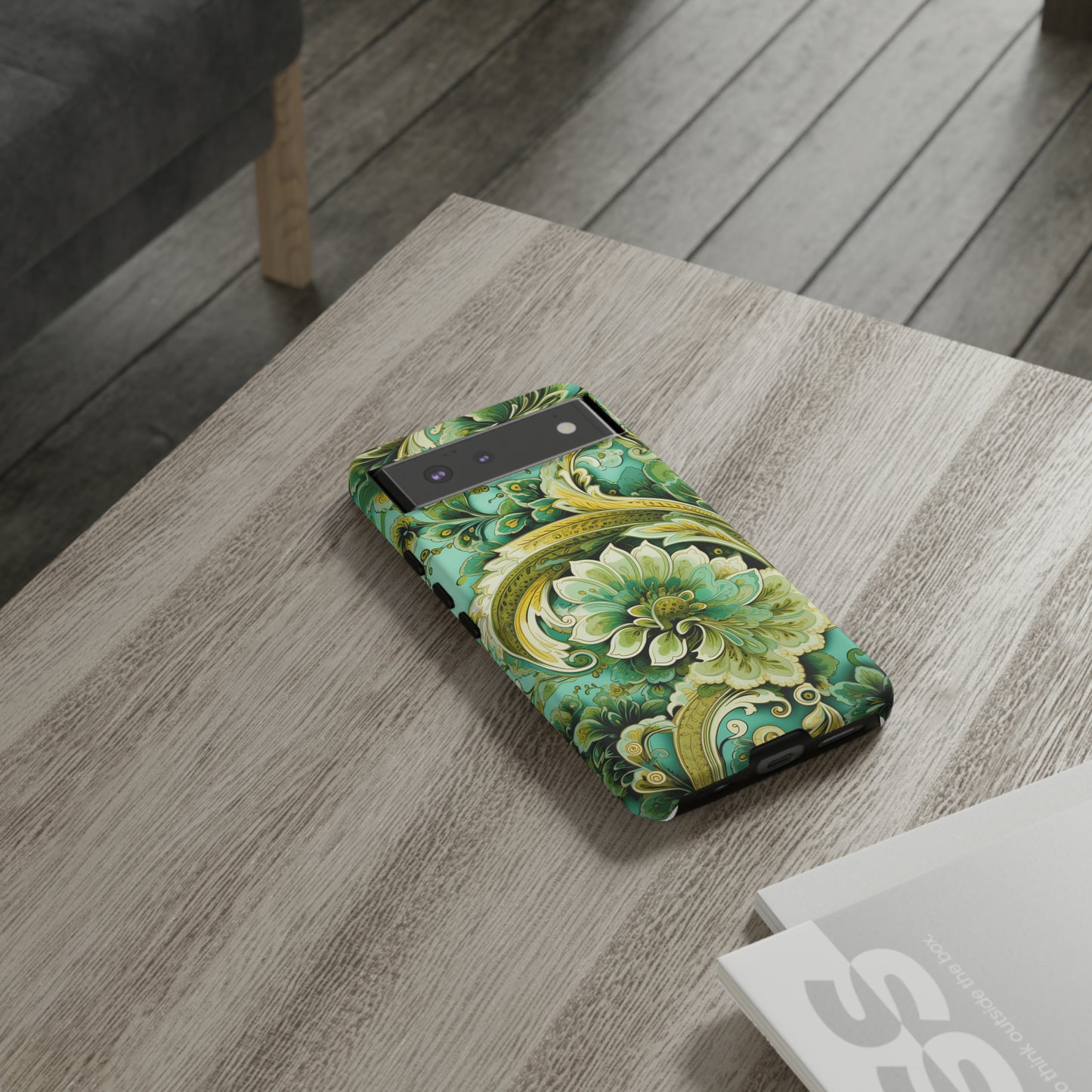 Pistachio with Gold Paisley - Tough Cases