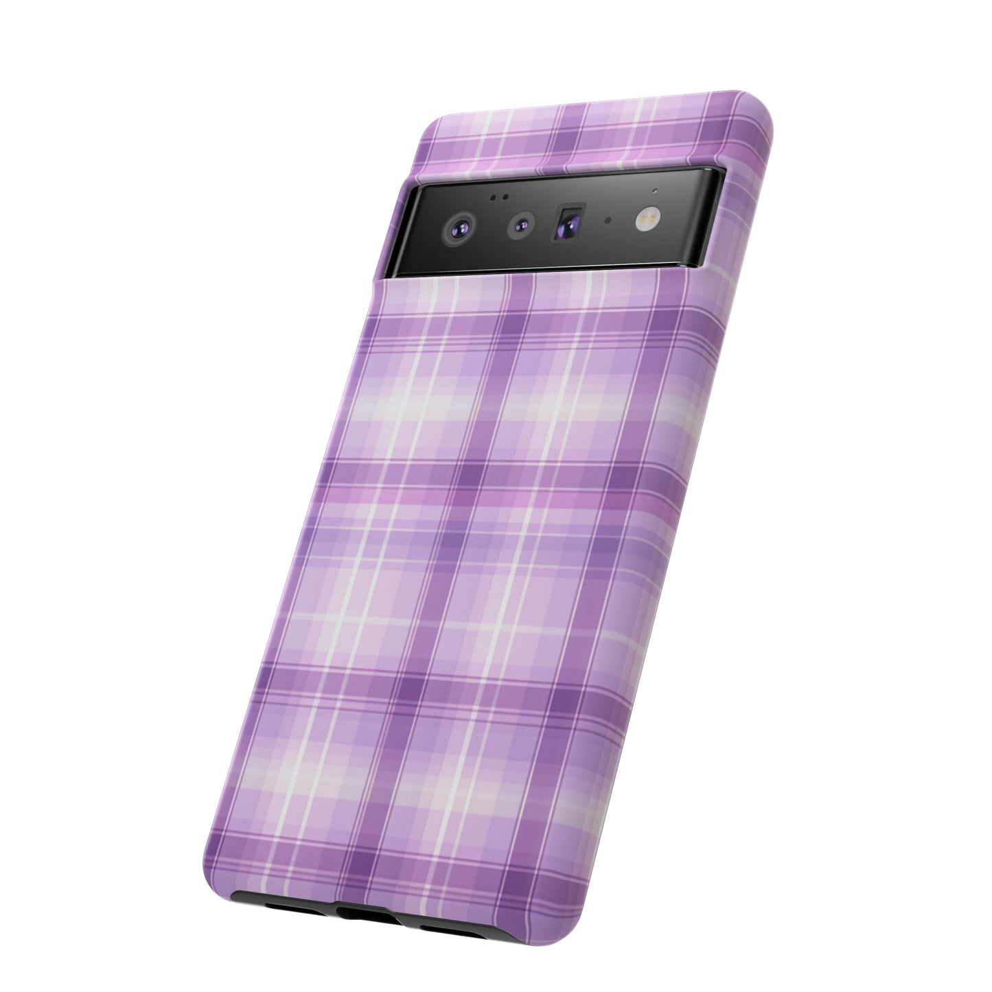 Pastel Lilac Tartan - Tough Cases