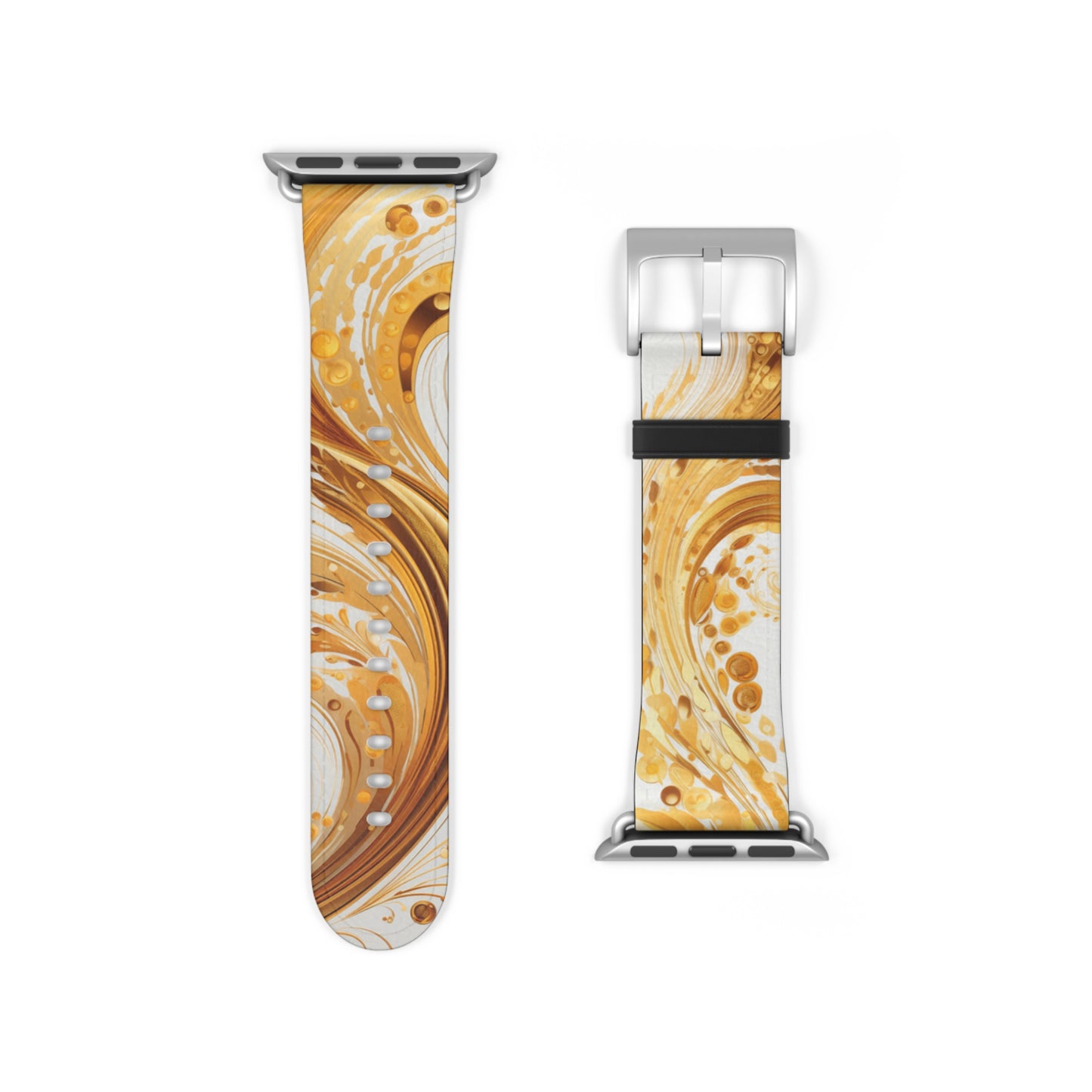 Apple Watch Strap - Gold Paisley