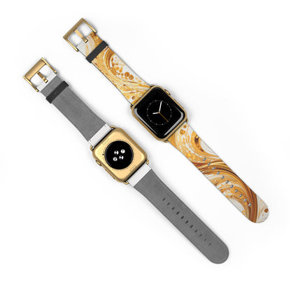 Apple Watch Strap - Gold Paisley