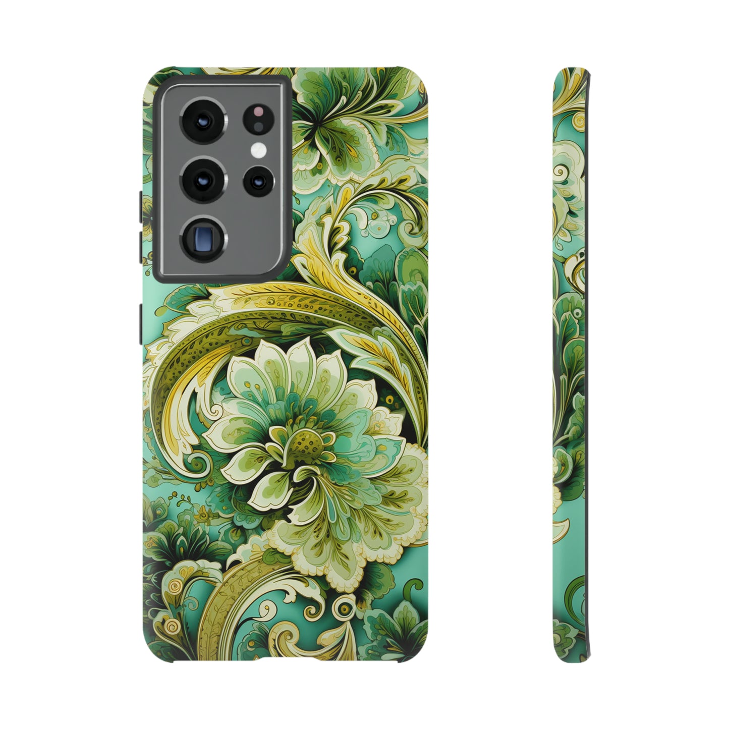 Pistachio with Gold Paisley - Tough Cases