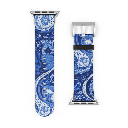 Apple Watch Strap - Blue Paisley