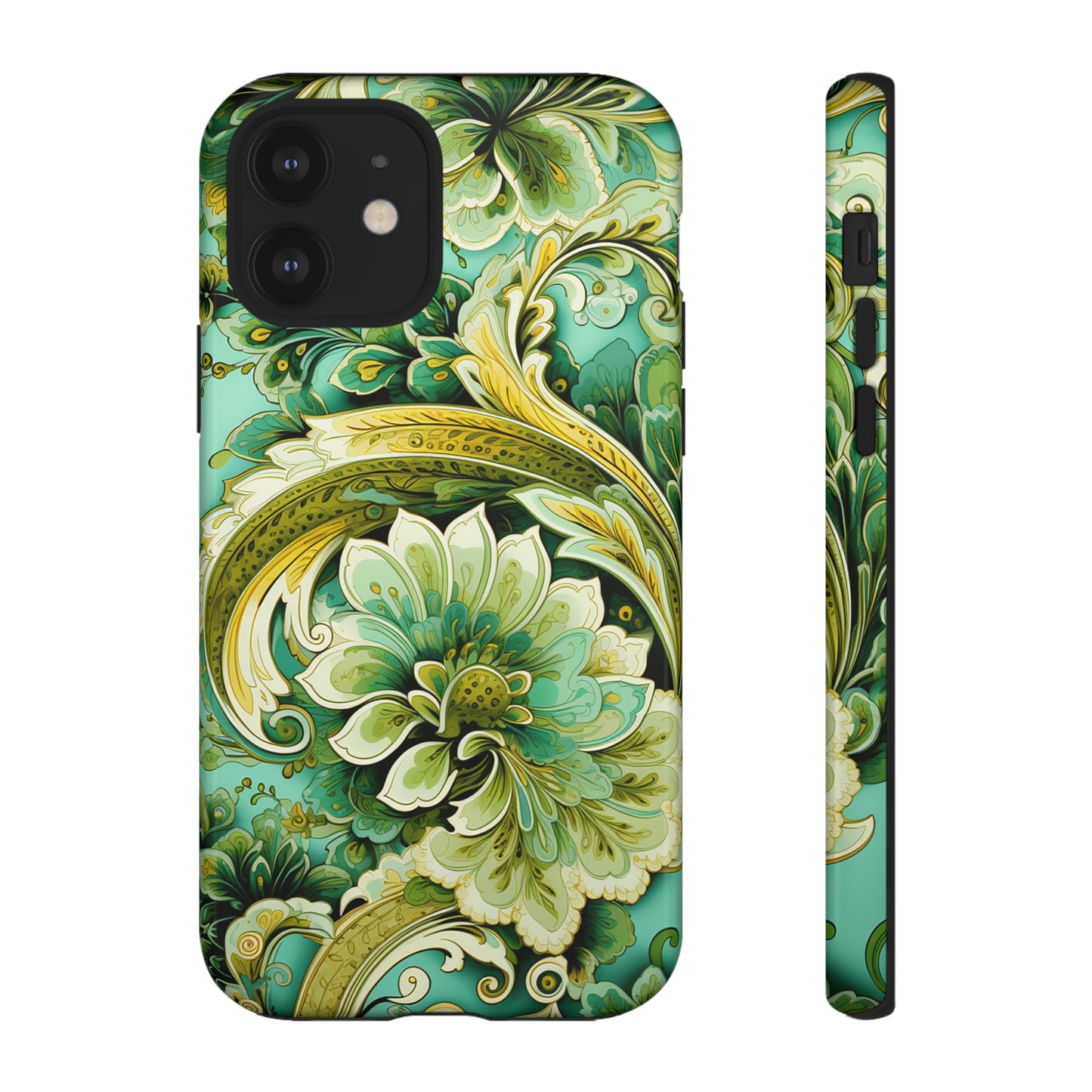 Pistachio with Gold Paisley - Tough Cases