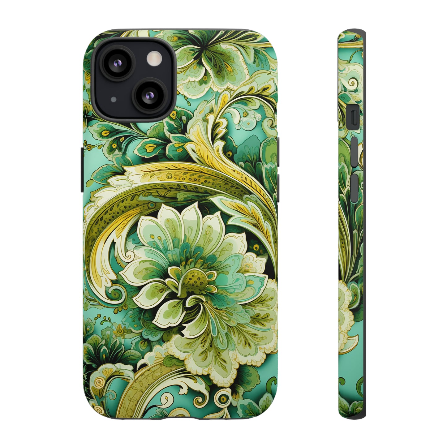 Pistachio with Gold Paisley - Tough Cases