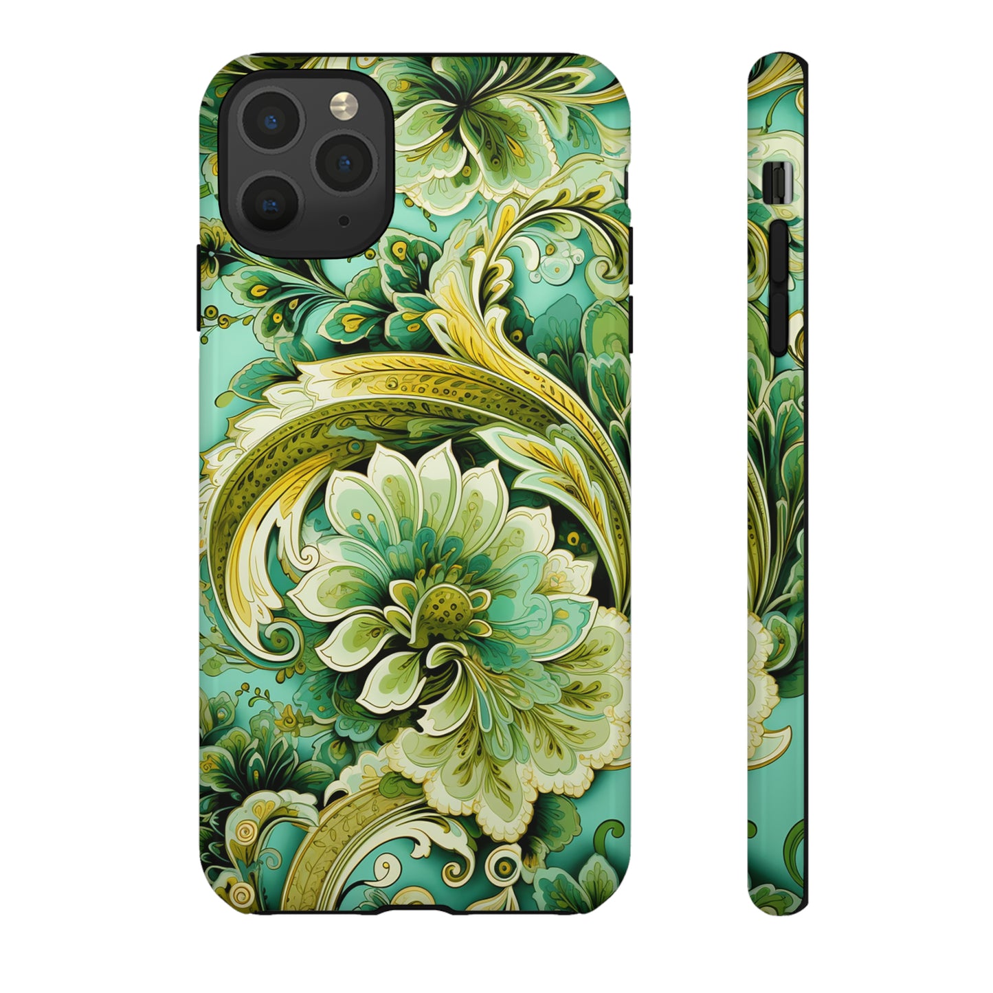 Pistachio with Gold Paisley - Tough Cases