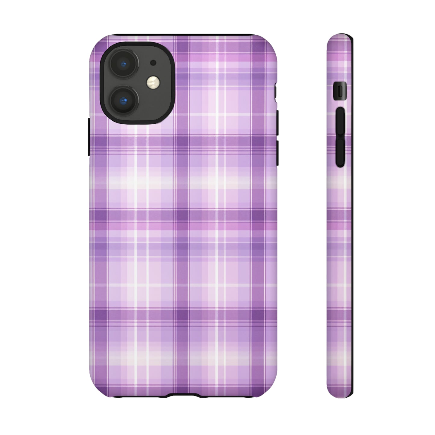 Pastel Lilac Tartan - Tough Cases