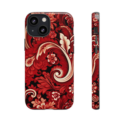 Cherry Red Paisley - Tough Cases