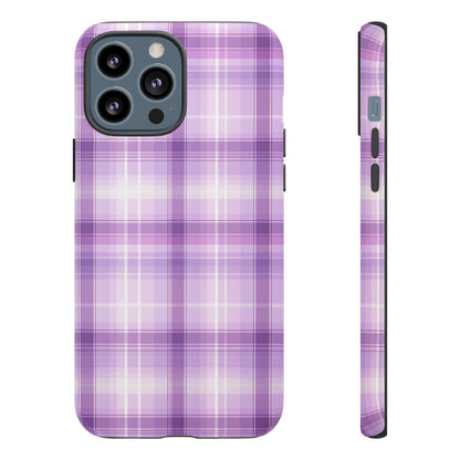 Pastel Lilac Tartan - Tough Cases