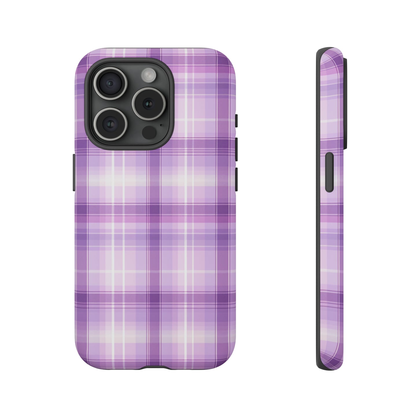 Pastel Lilac Tartan - Tough Cases