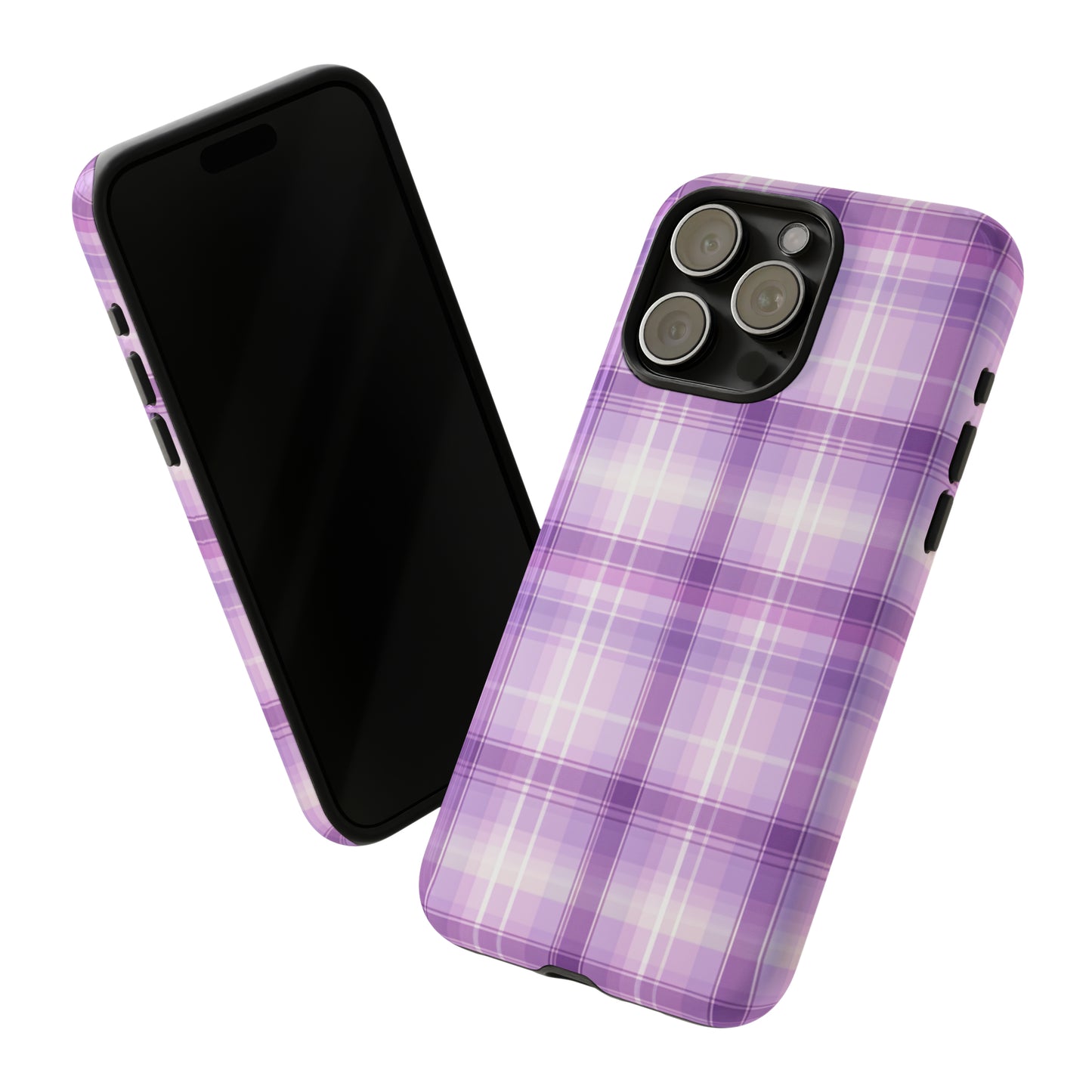 Pastel Lilac Tartan - Tough Cases