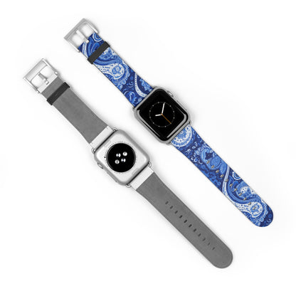 Apple Watch Strap - Blue Paisley