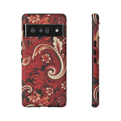 Cherry Red Paisley - Tough Cases