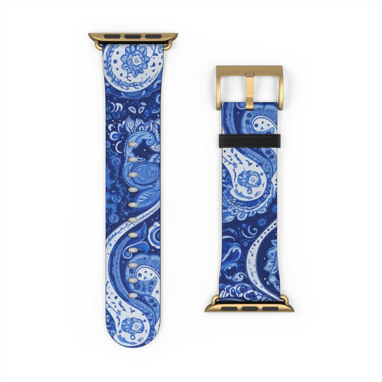 Apple Watch Strap - Blue Paisley