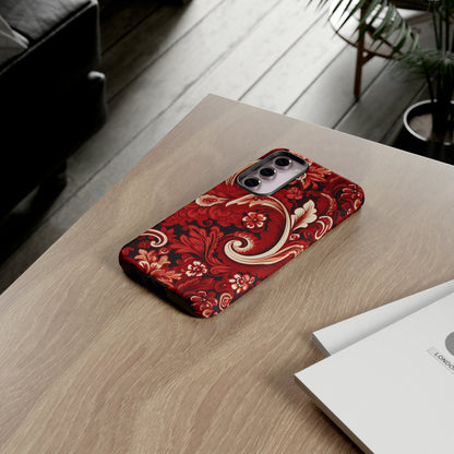 Cherry Red Paisley - Tough Cases