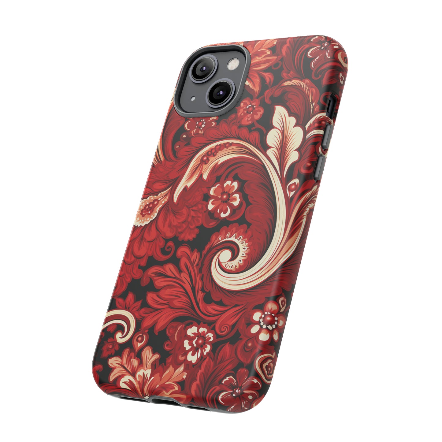 Cherry Red Paisley - Tough Cases