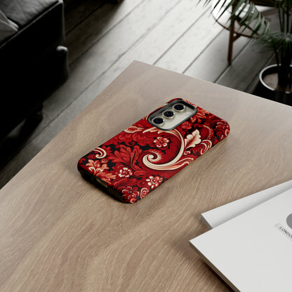 Cherry Red Paisley - Tough Cases