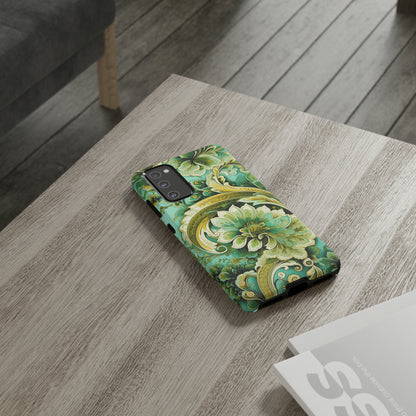 Pistachio with Gold Paisley - Tough Cases