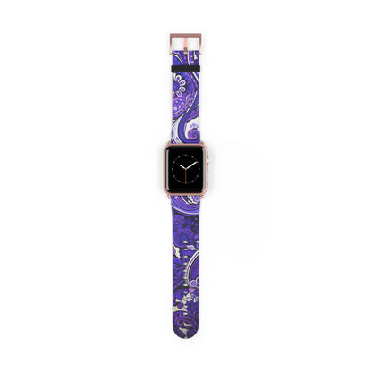 Apple Watch Strap - Purple Paisley