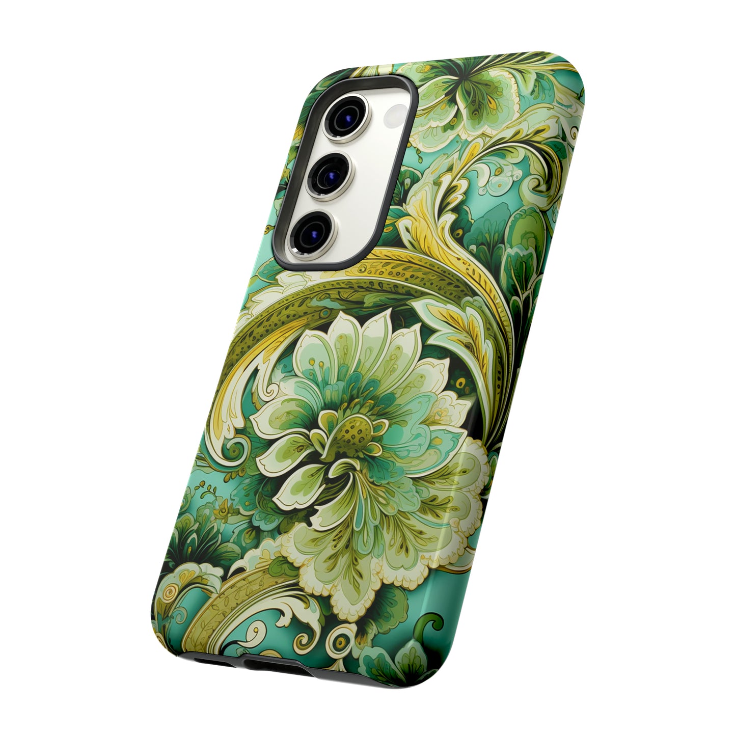 Pistachio with Gold Paisley - Tough Cases