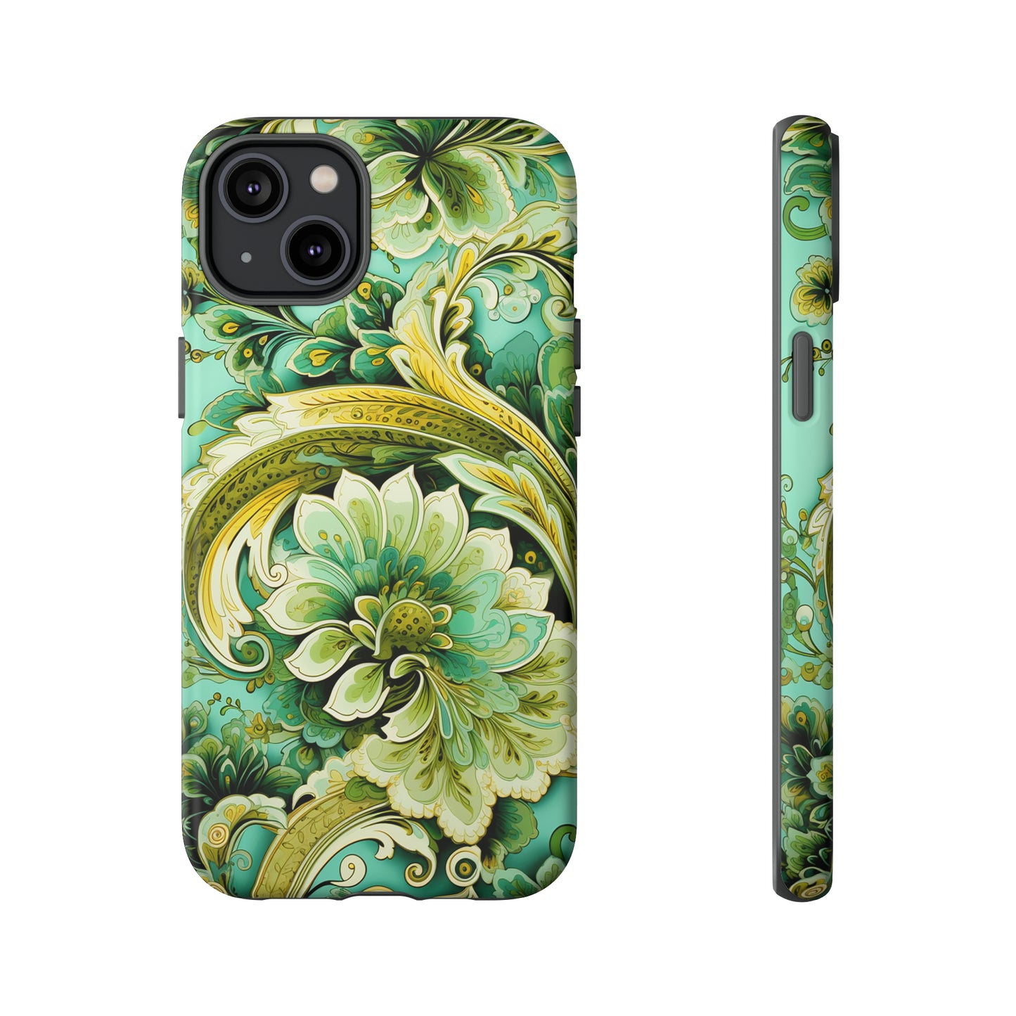 Pistachio with Gold Paisley - Tough Cases