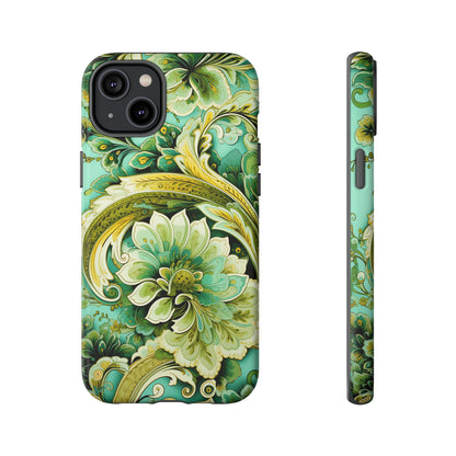 Pistachio with Gold Paisley - Tough Cases