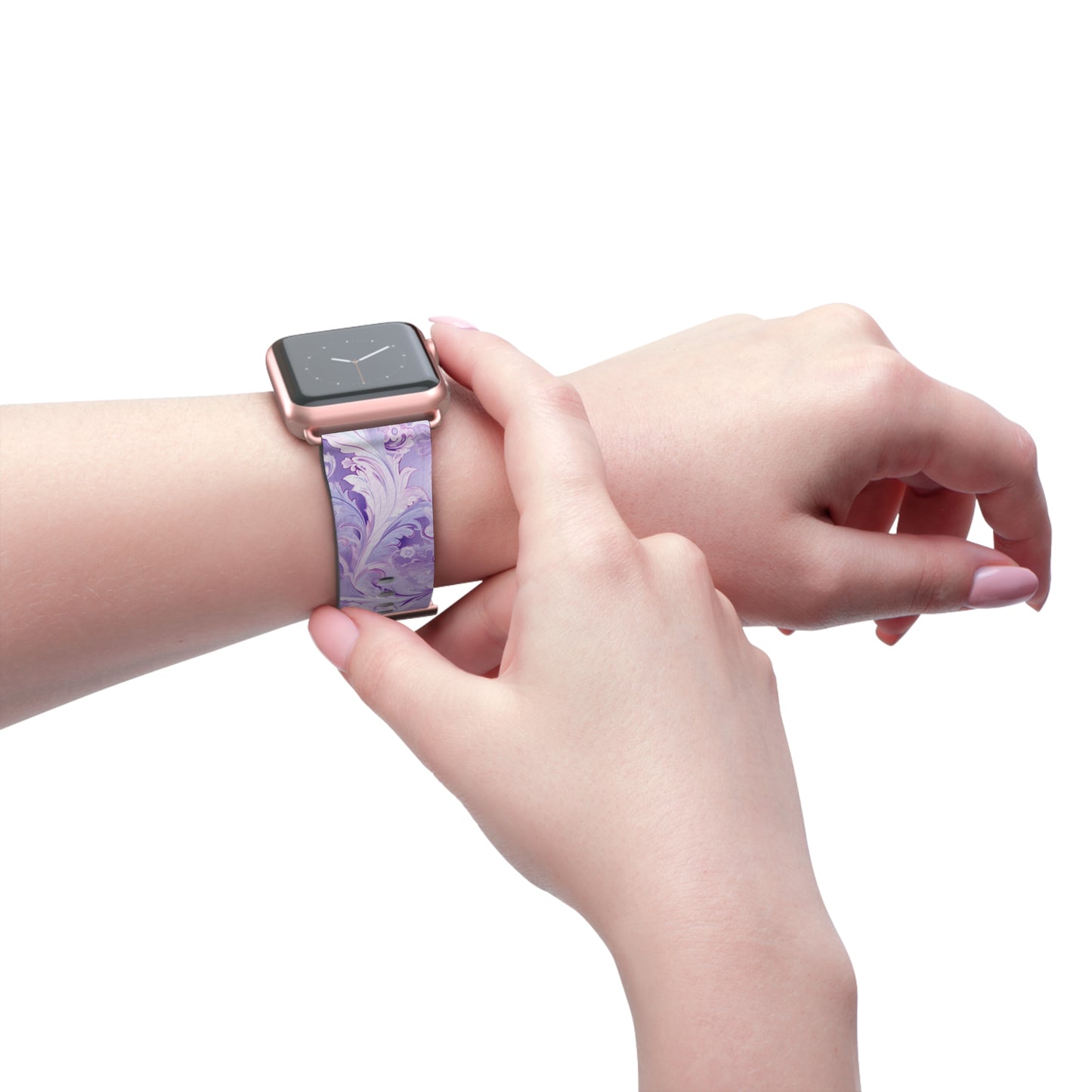 Apple Watch Strap - Pastel Lilac Paisley