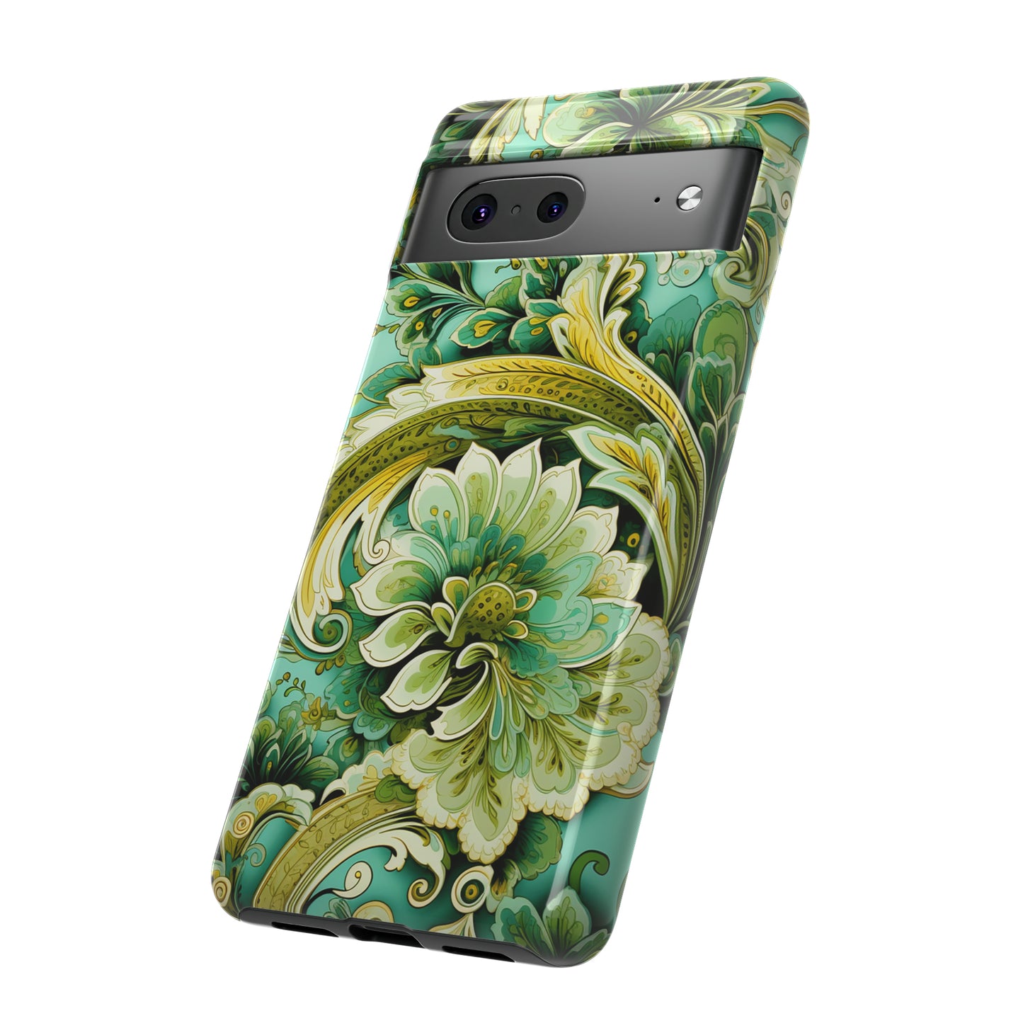 Pistachio with Gold Paisley - Tough Cases