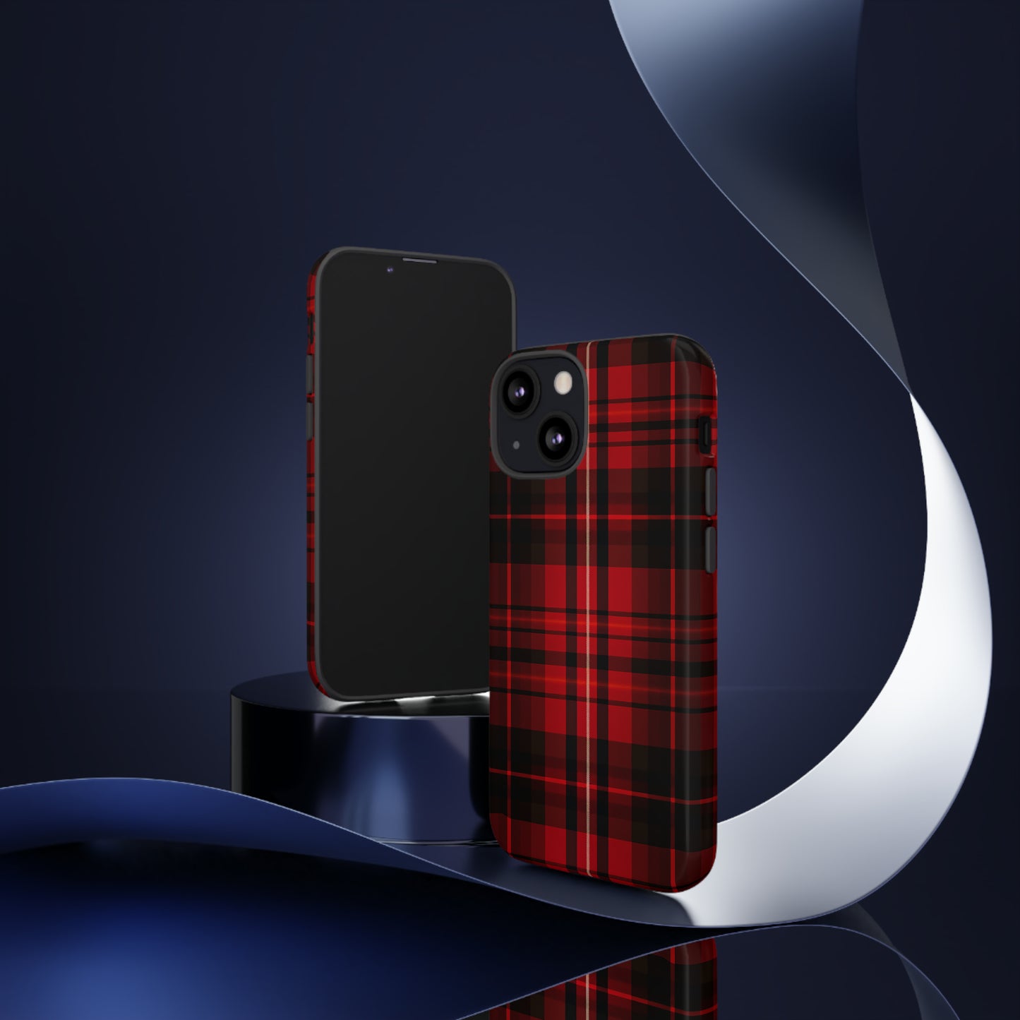 Cherry Red Tartan - Tough Cases