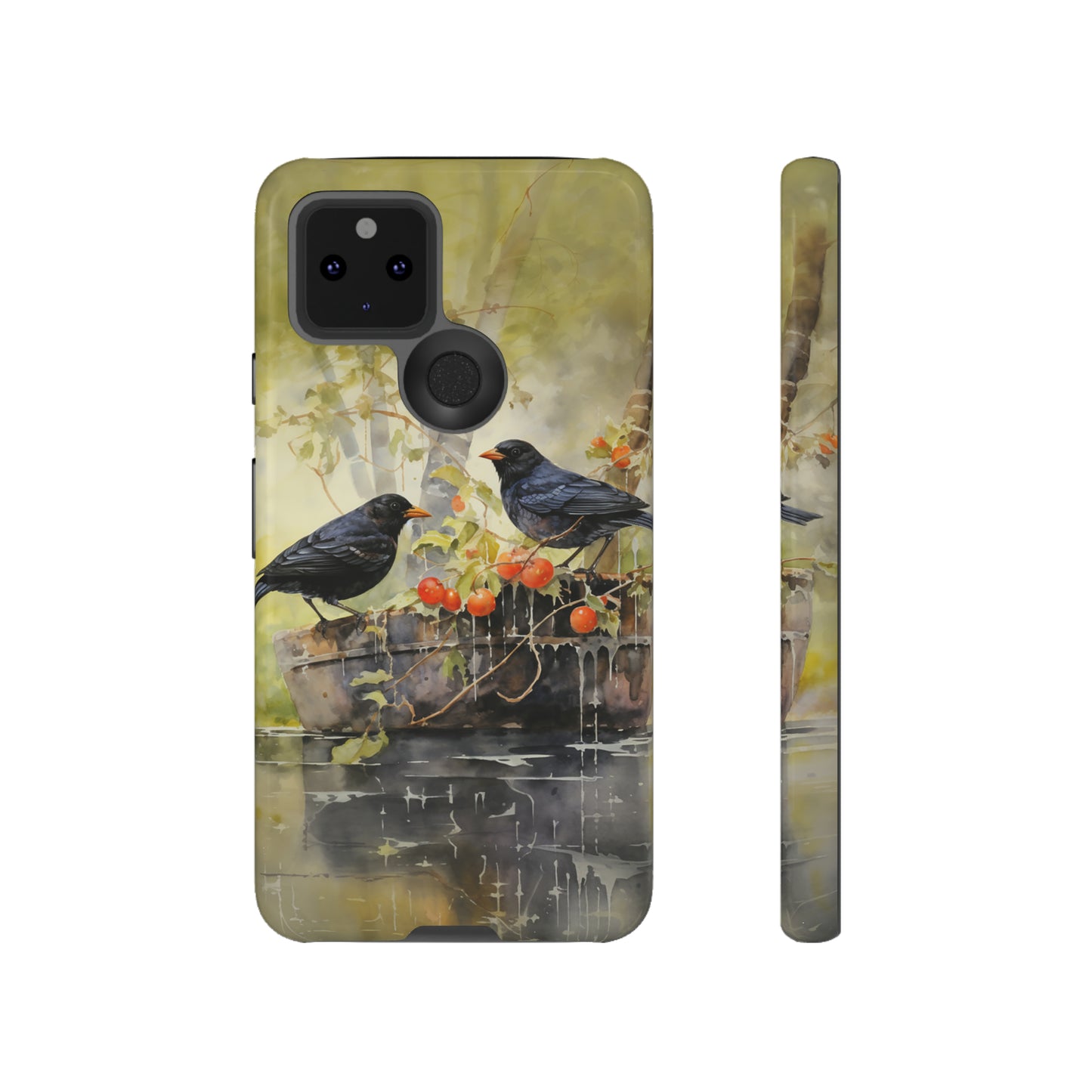 Blackbirds Watercolour - Tough Case