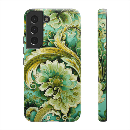 Pistachio with Gold Paisley - Tough Cases