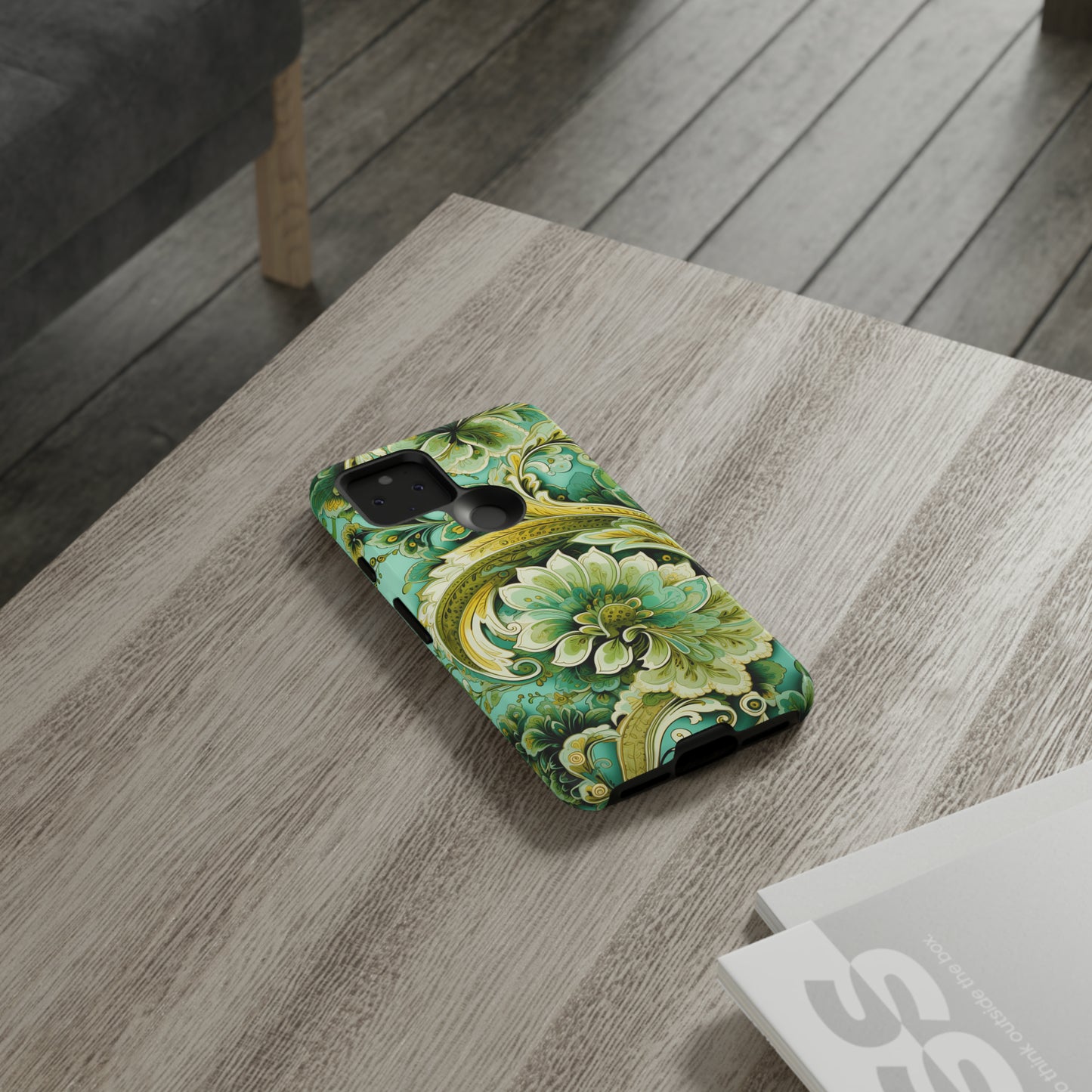 Pistachio with Gold Paisley - Tough Cases