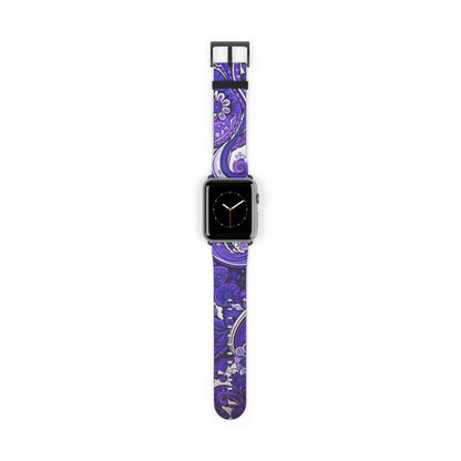 Apple Watch Strap - Purple Paisley