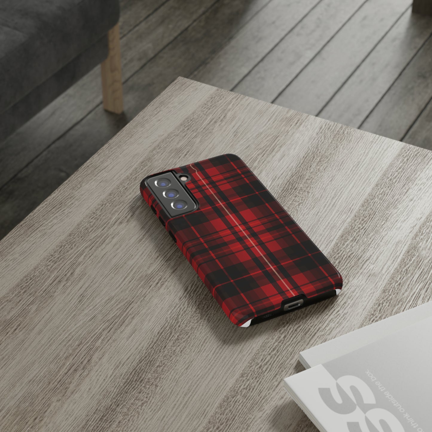 Cherry Red Tartan - Tough Cases