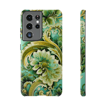 Pistachio with Gold Paisley - Tough Cases