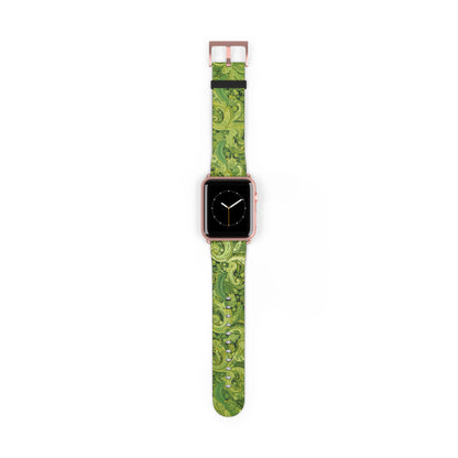 Apple Watch Strap - Pistachio Green Paisley