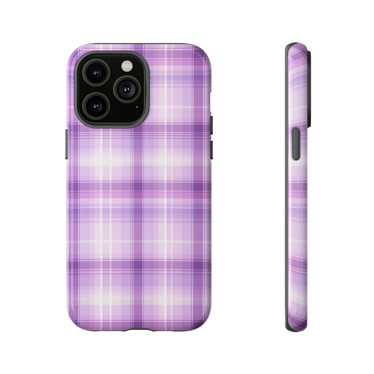 Pastel Lilac Tartan - Tough Cases