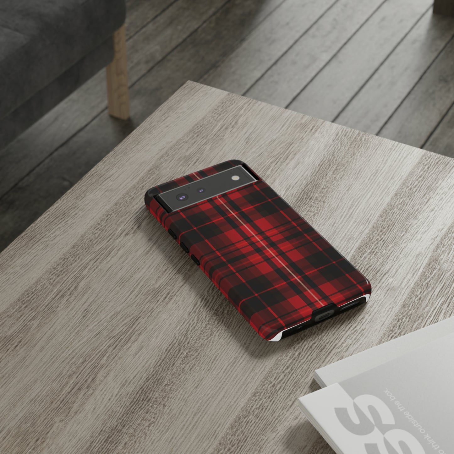 Cherry Red Tartan - Tough Cases