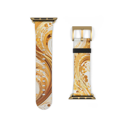 Apple Watch Strap - Gold Paisley