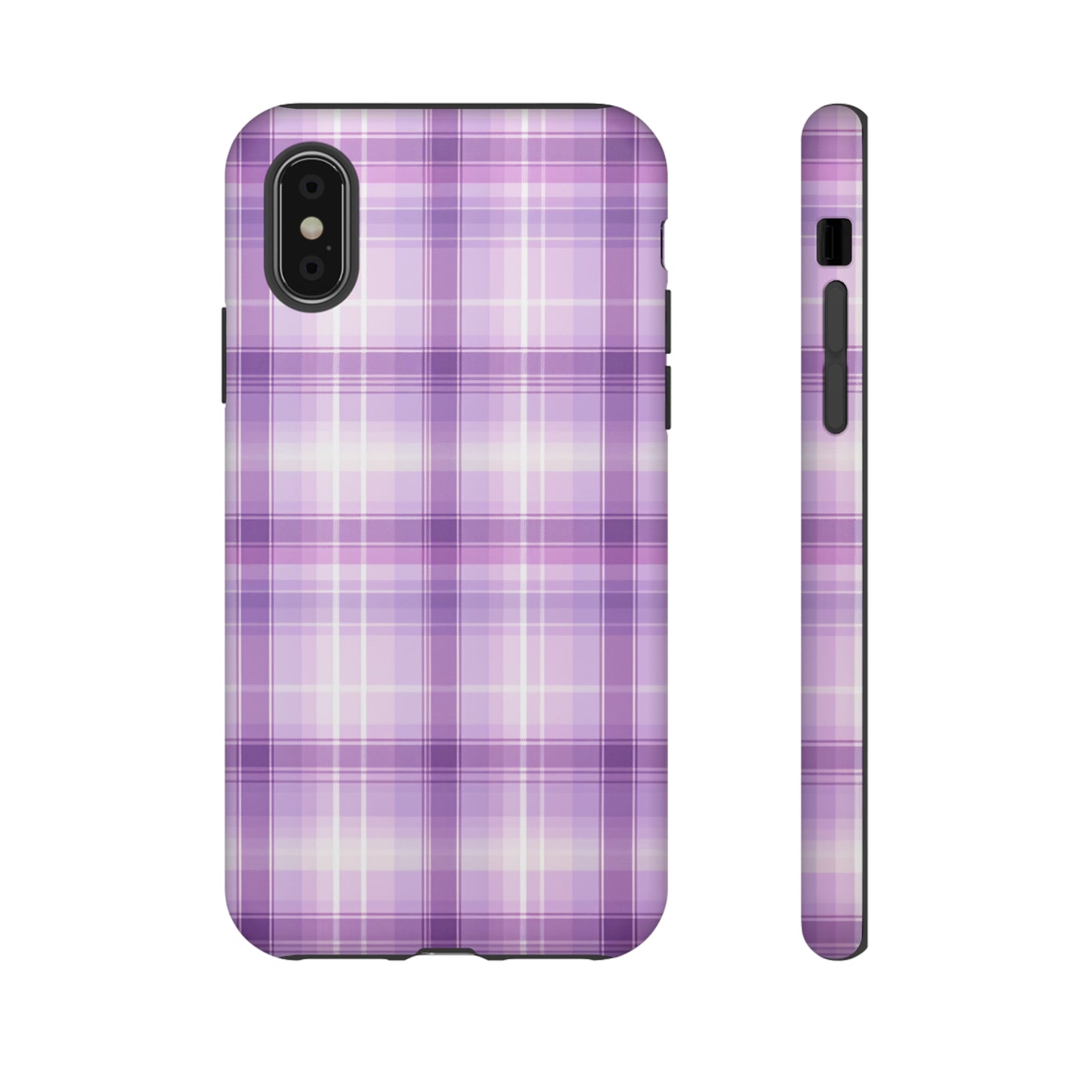 Pastel Lilac Tartan - Tough Cases